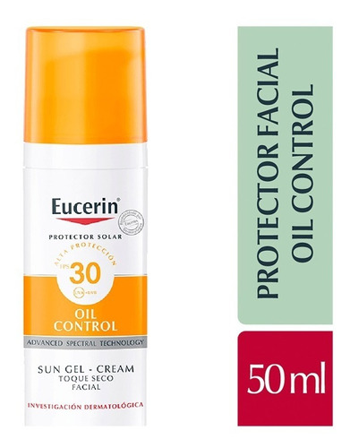 Protector Solar Eucerin Oil Control Toque Seco Fps30 X 50 ml