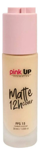 Base De Maquillaje Líquida Pink Up Rostro Matte Cover 12h Tono Pale - 30ml 30g