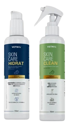 Kit Skin Care Vetnil Hidrat + Clean  250ml