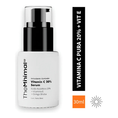 The Minimal Co Sérum Vitamina C 20% Antioxidante Despigmenta Momento de aplicación Día\u002FNoche Tipo de piel Todo tipo de piel | Envío gratis