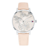 Reloj Tommy Hilfiger Pippa - Mujer 1781919 Color De La Malla Rosa Color Del Bisel Plateado Color Del Fondo Plateado
