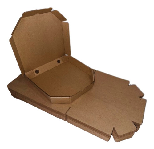 50 Cajas De Pizza Hexagonal 23x23x3.5 Nuevas