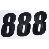 Dcor Number Pack Universal Mx Motocross Atv 8 Black Size Lrg