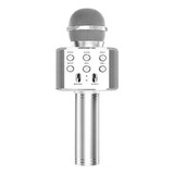 Hopemob Microfono Inalambrico Karaoke Bocina Bluetooth Mp3 Color Plateado