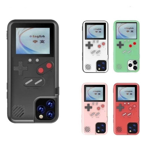 Z Funda Game Boy Con Pantalla De Colores Para iPhone 11 12