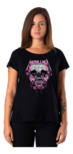 Remera Mujer Metallica Rock | De Hoy No Pasa | 08