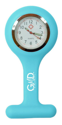 Reloj Enfermería Marca Gmd Profesional Azul Cielo