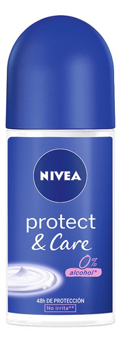 Antitranspirante Roll On Nivea Protect & Care 50 ml