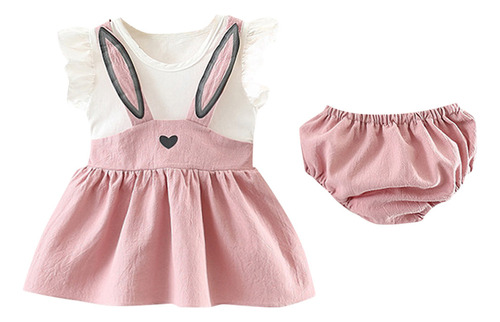 Conjunto Feminino De Shorts Sem Mangas Rabbit Bunny Ear Dres