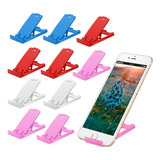 10 Soportes Base Plegable Celular Slim Holder Escritorio