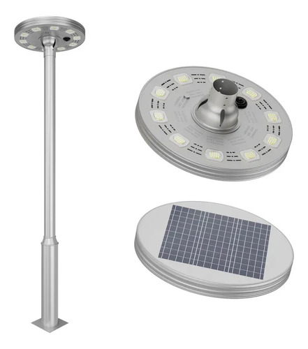 Lamparas Solares Led Exterior Punta De Poste Suburbana 200w