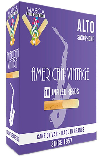 Caña American Vintage Para Saxofon Alto 3 Bb Av430