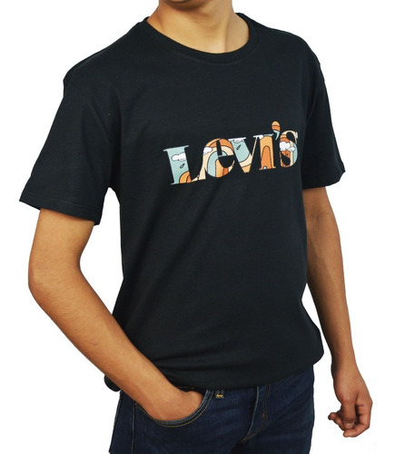 Levi's Levis Playera 561950334 Black Worn I Caballero