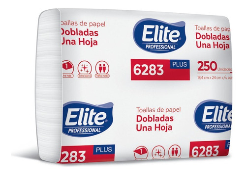 Toalla Intercalada Extra Blanca Elite 2500 Un 6283