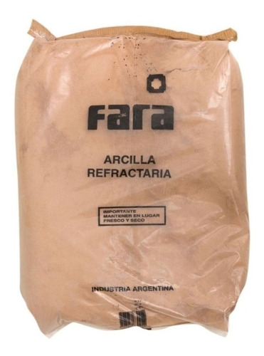 Bolsa Arcilla Refractaria 30kg Fara Tierra Refractarios