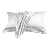 Funda Almohada Satin Tipo Seda Set X2 Unidades 76cm * 50cm