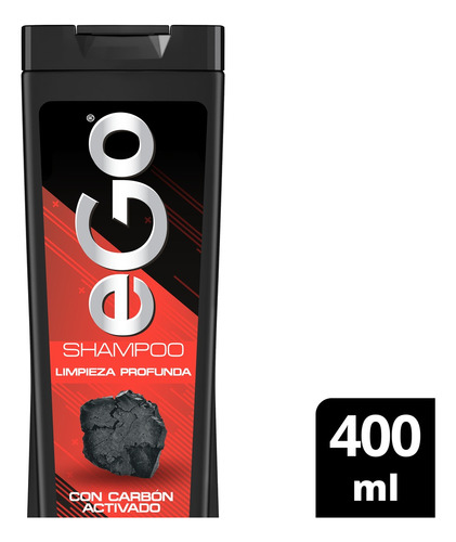  Shampoo Ego For Men Limpieza Profunda Carbón Activado 400ml