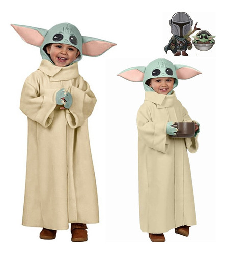 Cosplay De Yoda Bebé Para Halloween De Star Wars