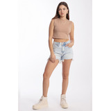 Mom Shorts /juvenil, 6568 (mezclilla Light)