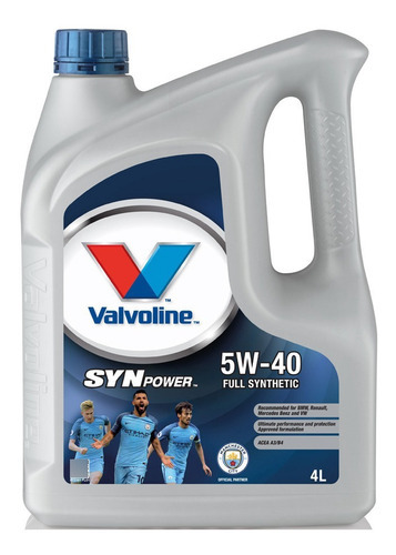 Aceite 5w40 Valvoline Sintético Synpower Acea A3/b4 4 Litros