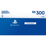 Cartão Playstation Gift Card Psn Brasileira R$300 Reais