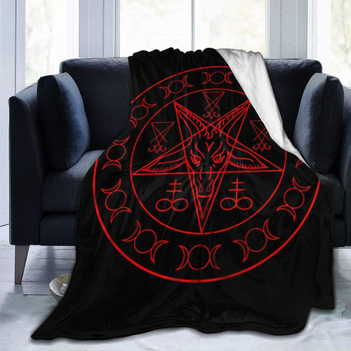 Manta Satánica Wiccan Symbols Goat Soft Cozy Plus, 200 X 150