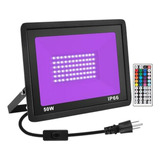 Luces Uv Y Rgb 2 En 1 De 50w Para Fiestas De Neón Y Hallowee