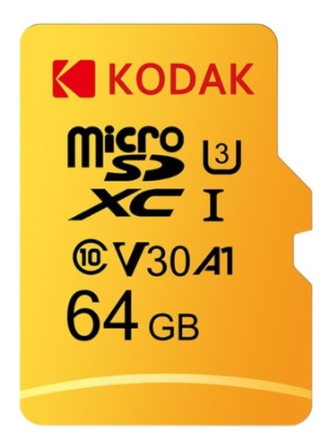 Cartão De Memória 64gb Celular Kodak Micro Sd Microsdxc 4k