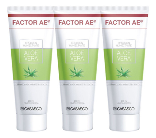 Combo X 3 Factor Ae Emulsion Aloe Vera X 200ml