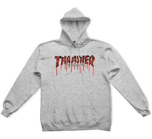 Poleron Thrasher Drips Blood Hoodie Magazine | Laminates