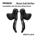 Palanca De Cambios Sensah Reflex 2x8 Compatible Con Shimano