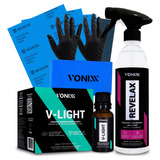 Kit Polimento Farol Revelax Lixa Vitrificador V-light Vonixx