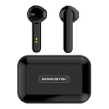 Auriculares Bluetooth Sms J28 Para Motorola One Action Hyper Color Negro