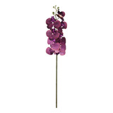 Planta Artificial Grande Orquídea Roxa 3d Enfeite Para Vaso
