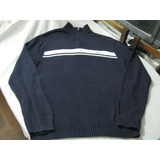 Sweater,  Cuello Medio Cierre Chaps De Ralph Lauren Talla L 