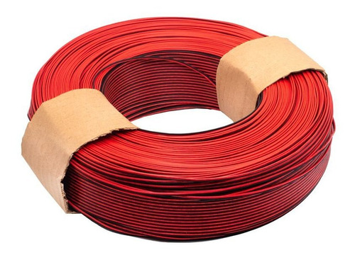 10 Metros Cable Para Bocina 22 Awg 2 Vías Negro Y Rojo