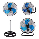 Ventilador 3 En 1 Giratorio Ajustable 45cm Mesa Piso Pared