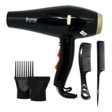 Secador De Pelo Profesional Max Power 5000w Bopai Bp-8300 Color Negro 110v/220v