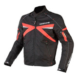 Campera Moto Viaje Ninetoone Volt Cordura Roja Moto Race Vm