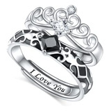 Anillos Ajustables De Plata De Ley 925 Para Parejas