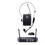 Microfone Sem Fio Headset Lapela Profissional Mxt Uhf-10bp