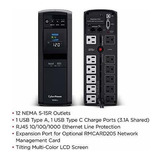 No Break Cyberpower Cp1500pfclcd 900w/1500va 90-140v/120 /vc Color Black