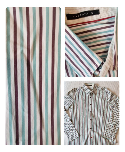 Tascani Camisa Talle M Slim Fit Elastizada..palermo/microcen