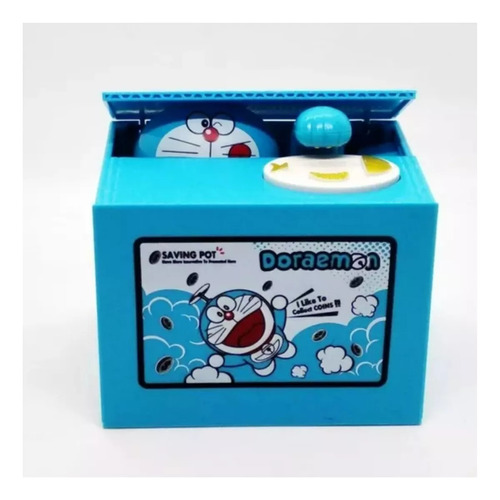 Alcancia De Gato O Doraemon Roba Monedas Animada Electronica