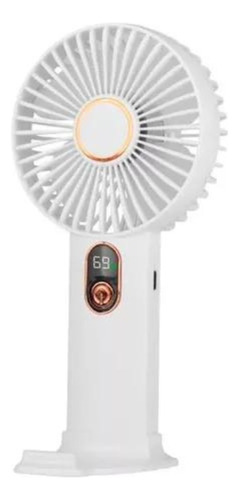 Ventilador Pequeño Recargable Portátil Potente Con Base