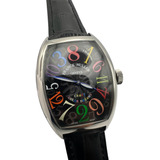 Reloj Premium Franck Muller Horas Locas Color Negro Cuarzo