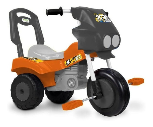 Triciclo Infantil Moto Caño De Acero Con Baul Policia Oferta