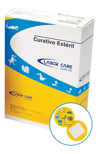 Curativo Cure Aid Infantil C/500un Labor Care