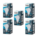 Lampara Led 12w= 100w Luz Fria Clasica 2 Años Gtia Pack X5