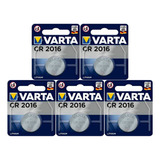 Varta Pila Boton Cr2016 X 5 Pilas Lithium Litio 3v Original